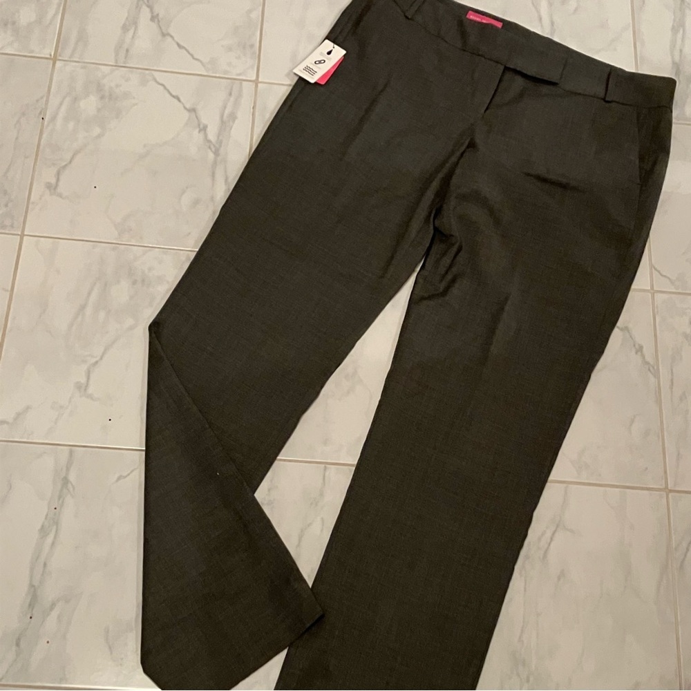 Brook Taverner grey dress pants.  New with tag!  Raw edge hem.